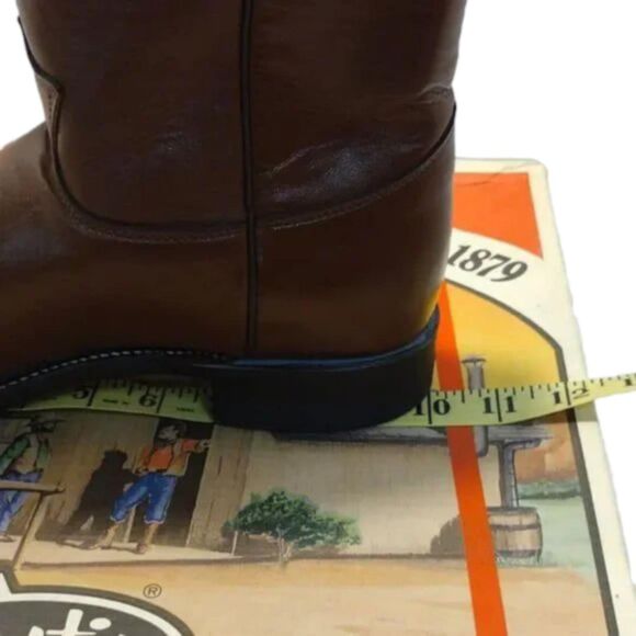 NWT Justin Boots 3404 Leather Roper Boots W/ A Bonus Surprise 10A! CONSIGNMENT! - Picture 14 of 15